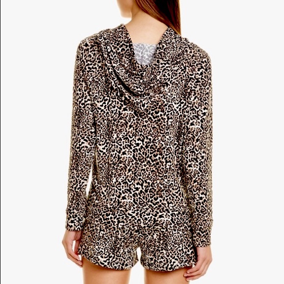NWT Tart Intimates Leopard Print Hoodie & Shorts - Picture 5 of 5